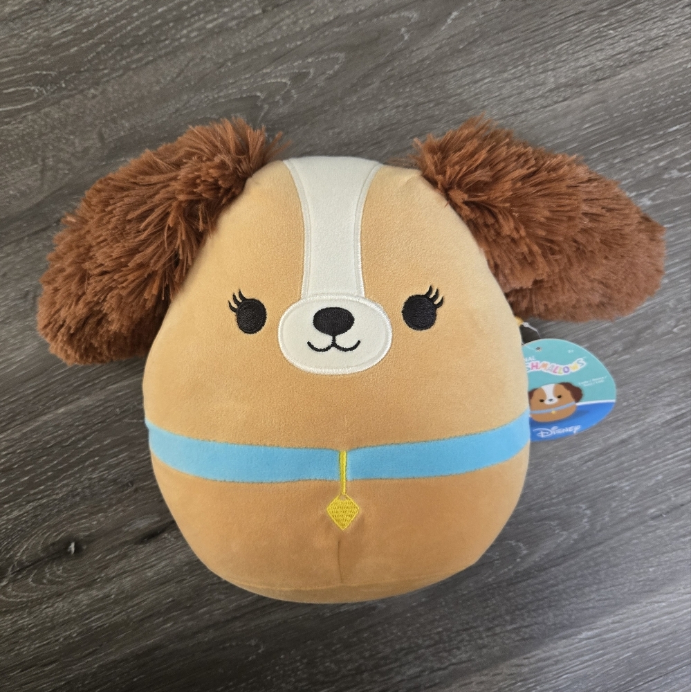 NWT Lady and The Tramp Squishmallow 8" Disney